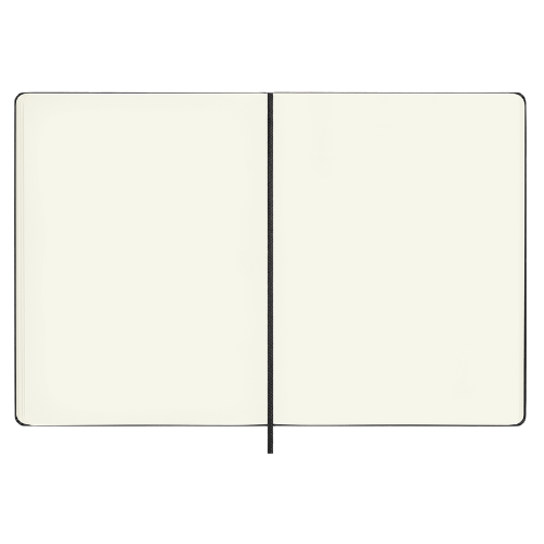 Moleskine - Classic Plain Notebook - X-Large (Black/Hardcover)