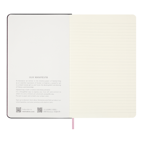 Moleskine - Limited Edition - Hardcover Notebook - Ruled - BLACKPINK