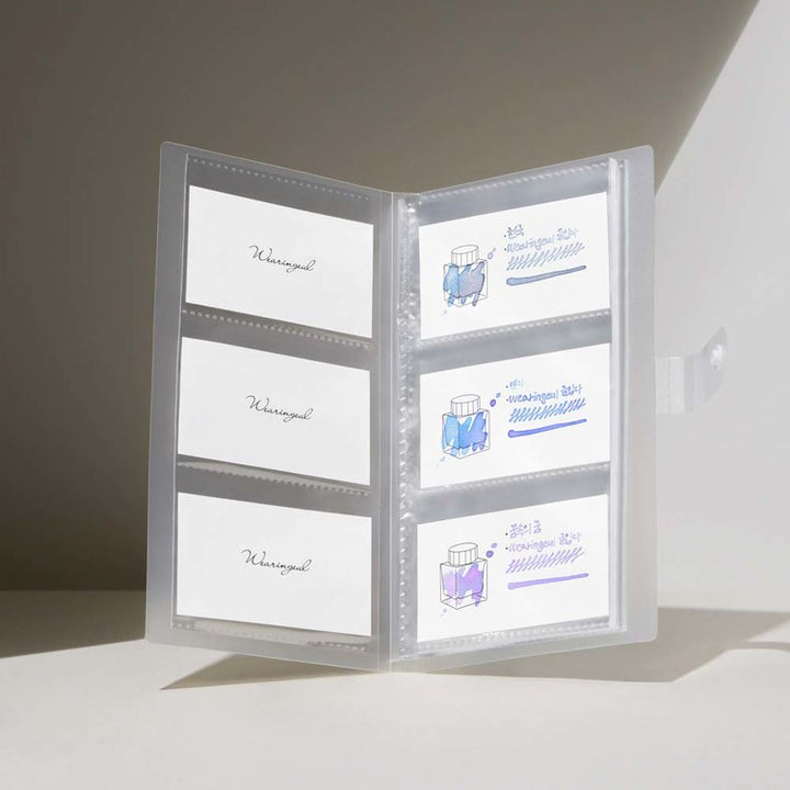 Wearingeul - Transparent Colorchart Card Binder (Ink Swatch Card Organizer) - Light