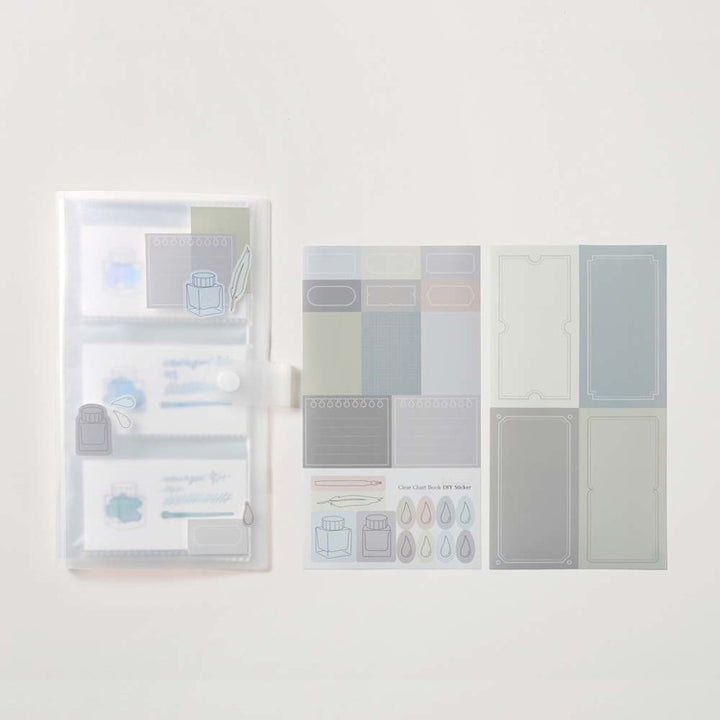 Wearingeul - Transparent Colorchart Card Binder (Ink Swatch Card Organizer) - Light