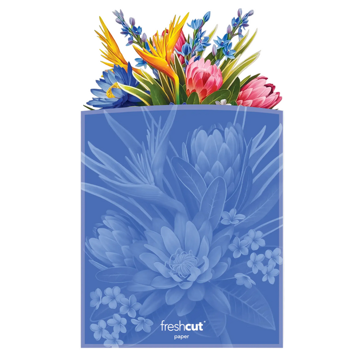Fresh Cut Paper - Life Sized Pop-Up Flower Bouquet with Note Card - Tropical Paradise