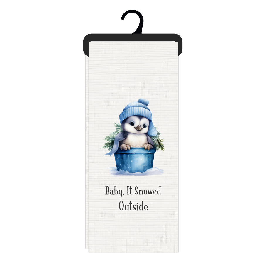 Bloomin Design House - Christmas Tea Towel - Penguin Tails