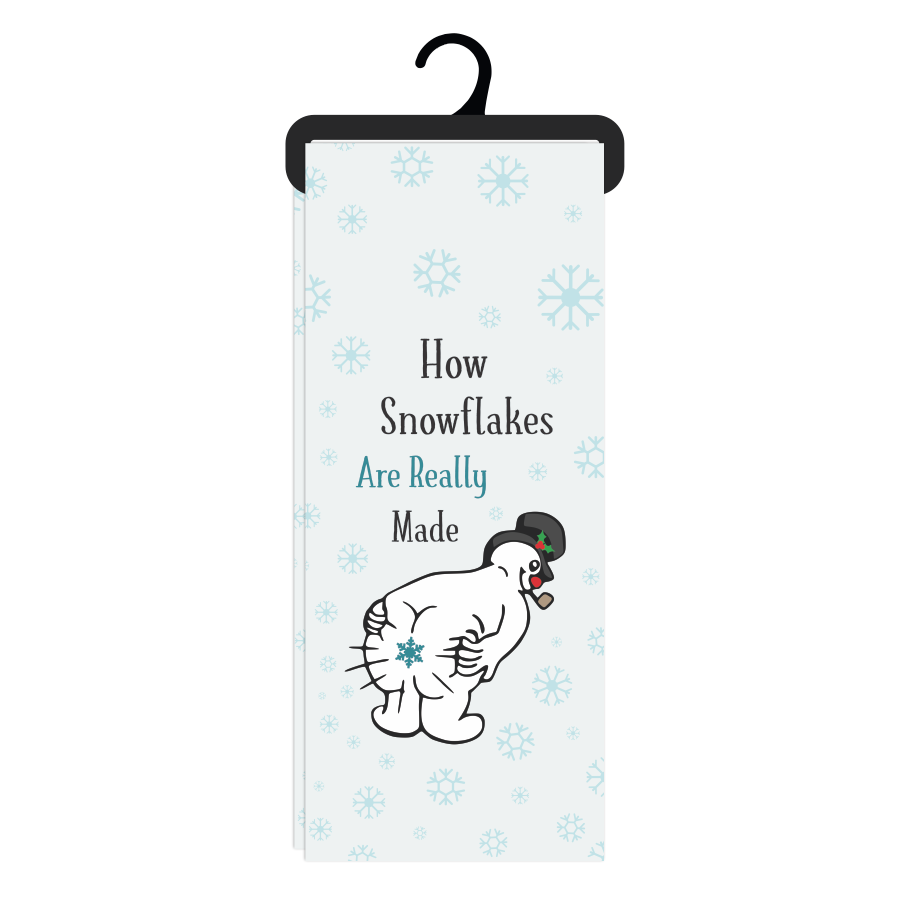 Bloomin Design House - Christmas Tea Towel - Snowflakes Made