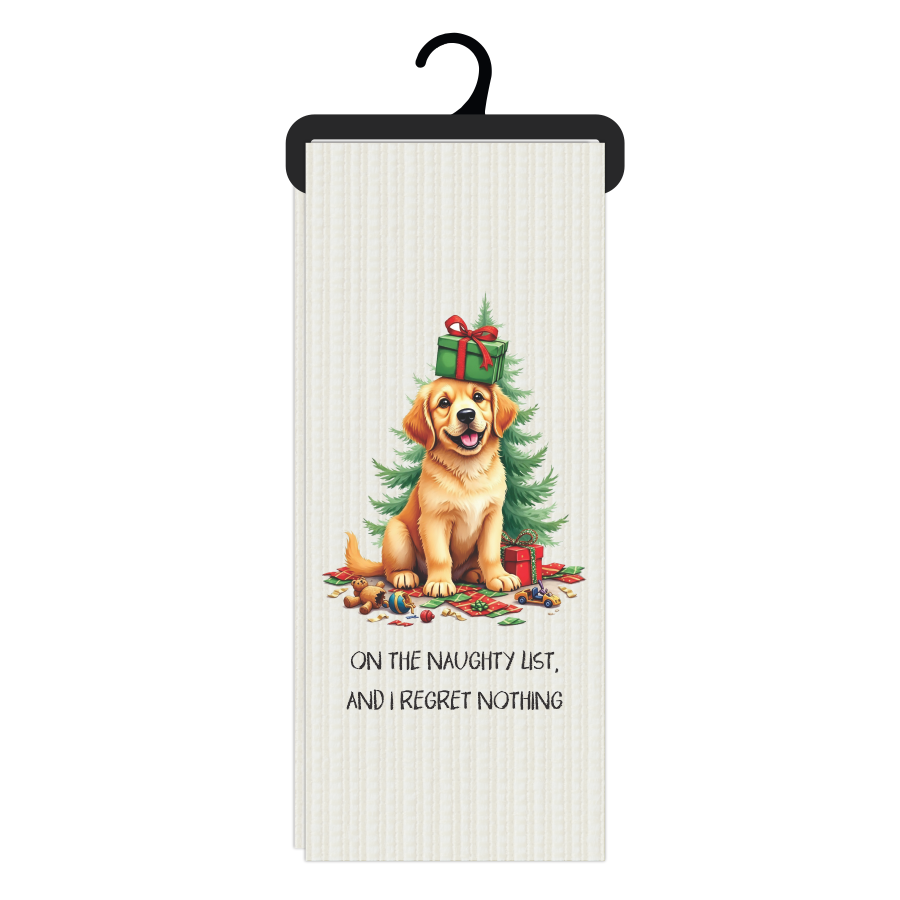 Bloomin Design House - Christmas Tea Towel - Regret Nothing