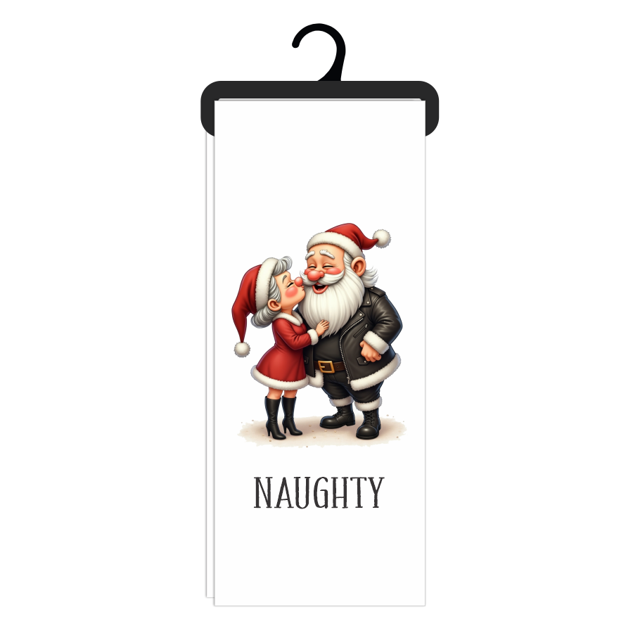 Bloomin Design House - Christmas Tea Towel - Mr & Mrs Naughty Nice