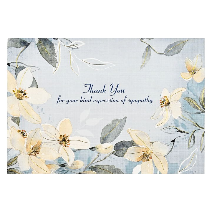 Peter Pauper Press - Boxed Sympathy Thank You Notes - White Jasmine