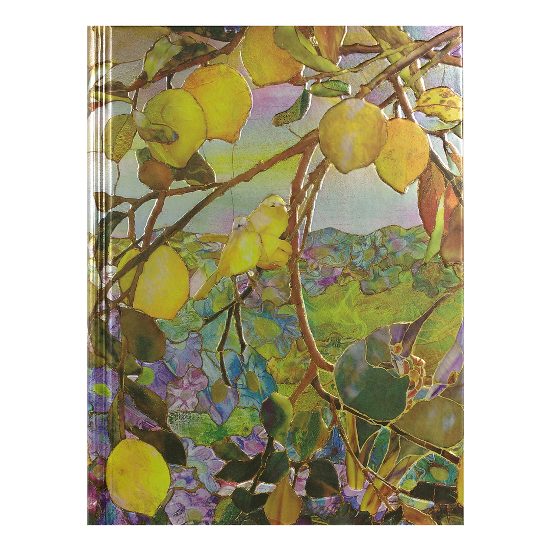 Peter Pauper Press - Medium Journal - 160 Lined Pages - Tiffany Lemon Tree