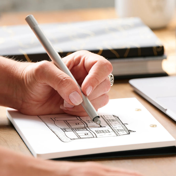 Tom's Studio - Infinitely Refillable Creative Pen - Lumos Pro - Brass (Duo Tip)