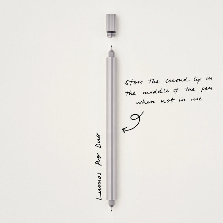 Tom's Studio - Infinitely Refillable Creative Pen - Lumos Pro - Brass (Duo Tip)