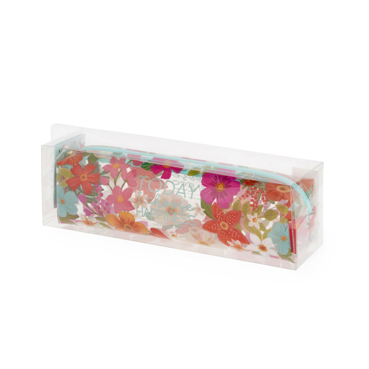 LEGAMI - MY PENCIL CASE - TRANSPARENT WITH ZIPPER - TODAY I CHOOSE HAPPINESS