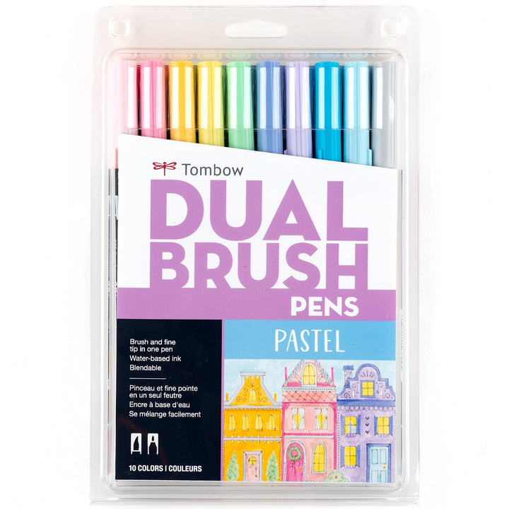 Tombow - Dual Brush Pen Set 10 - Pastel