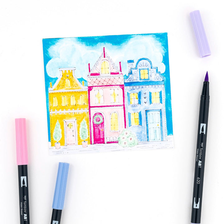 Tombow - Dual Brush Pen Set 10 - Pastel