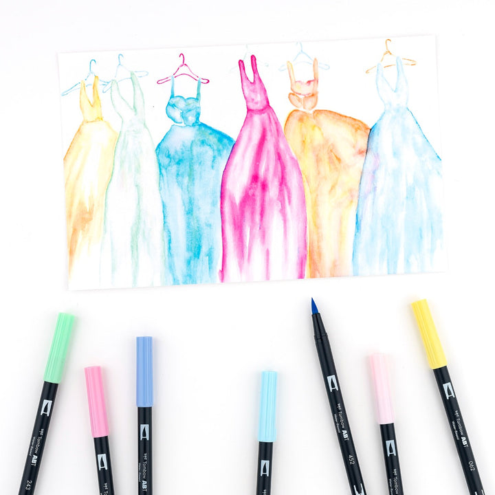 Tombow - Dual Brush Pen Set 10 - Pastel