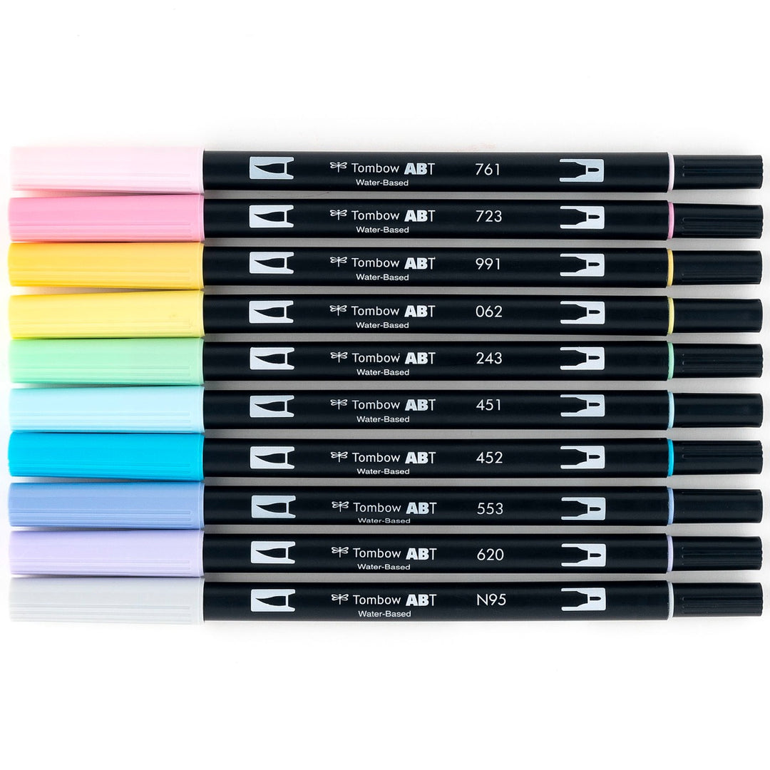 Tombow - Dual Brush Pen Set 10 - Pastel