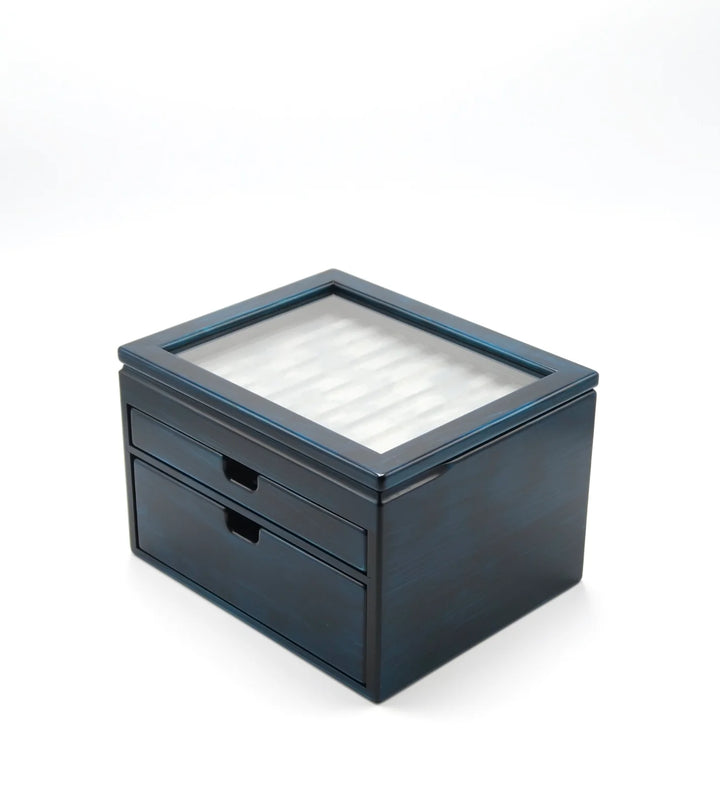 Toyooka Craft - Hinoki Blue Fountain Pen Box