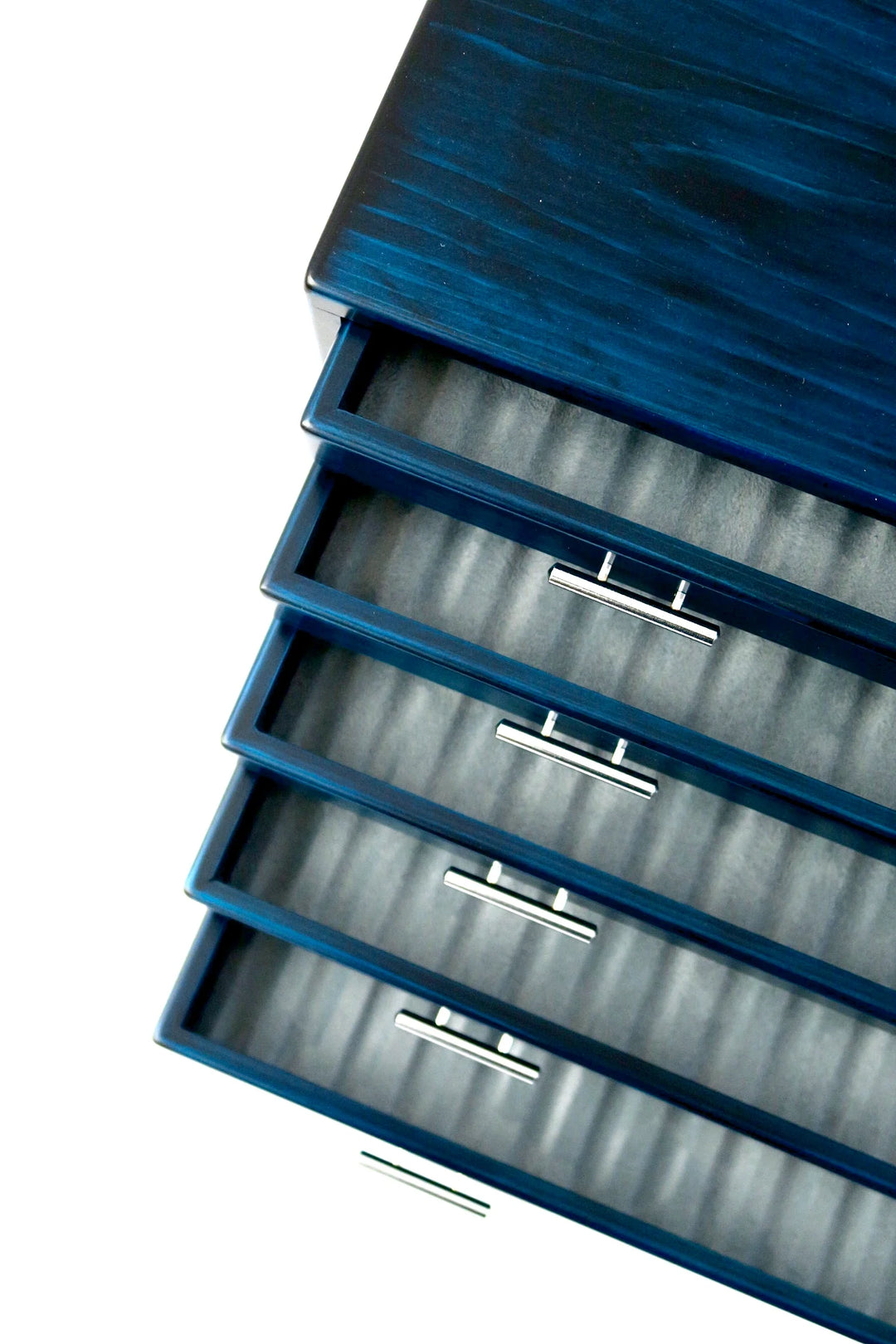 Toyooka Craft - Hinoki Blue Fountain Pen Box 100