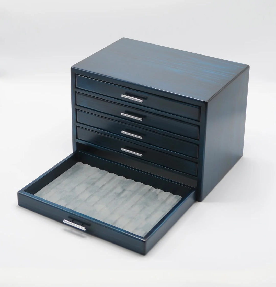 Toyooka Craft - Hinoki Blue Fountain Pen Box 60