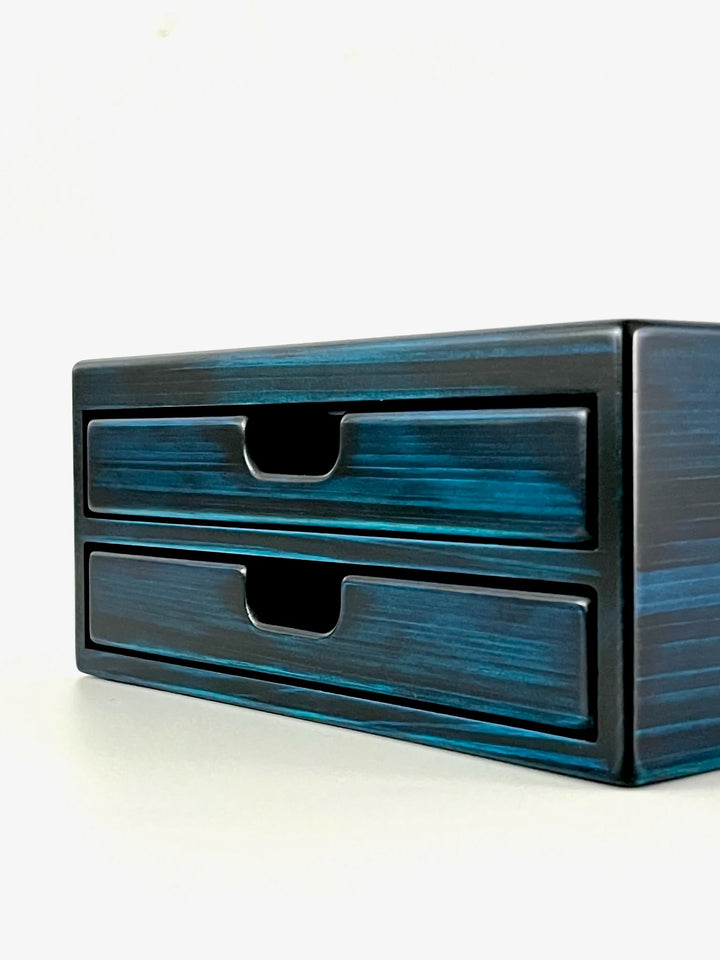 Toyooka Craft - Hinoki Blue Fountain Pen Box 8