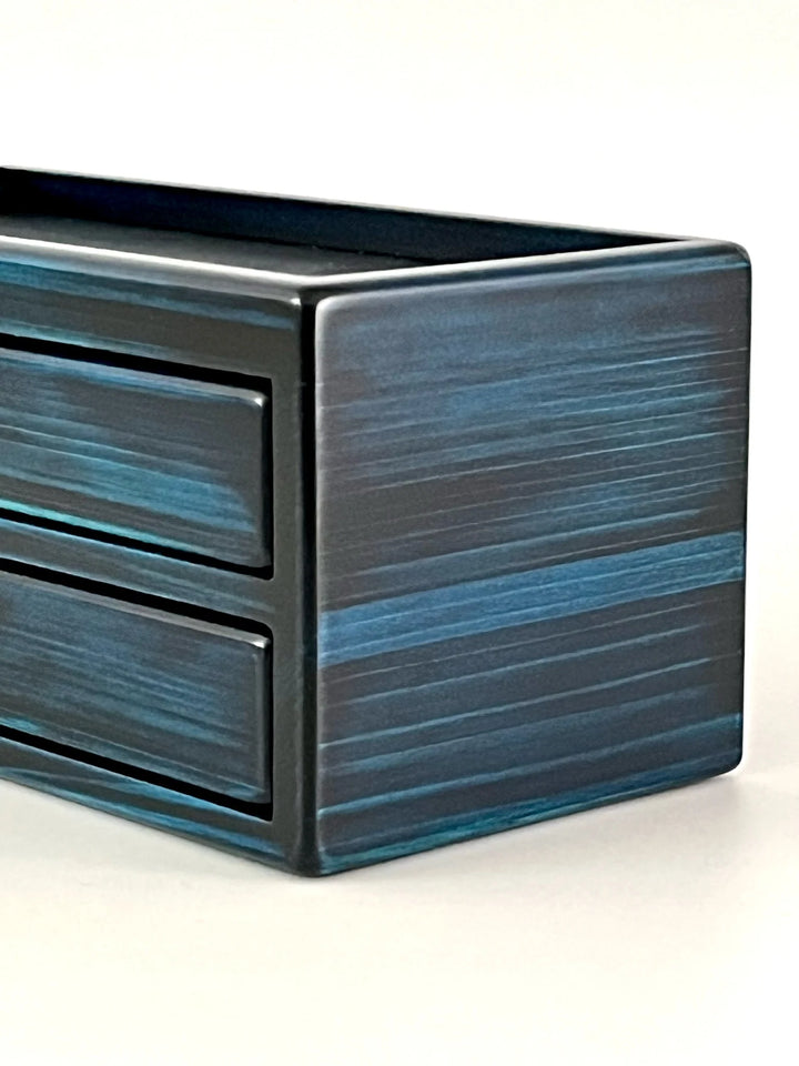 Toyooka Craft - Hinoki Blue Fountain Pen Box 8