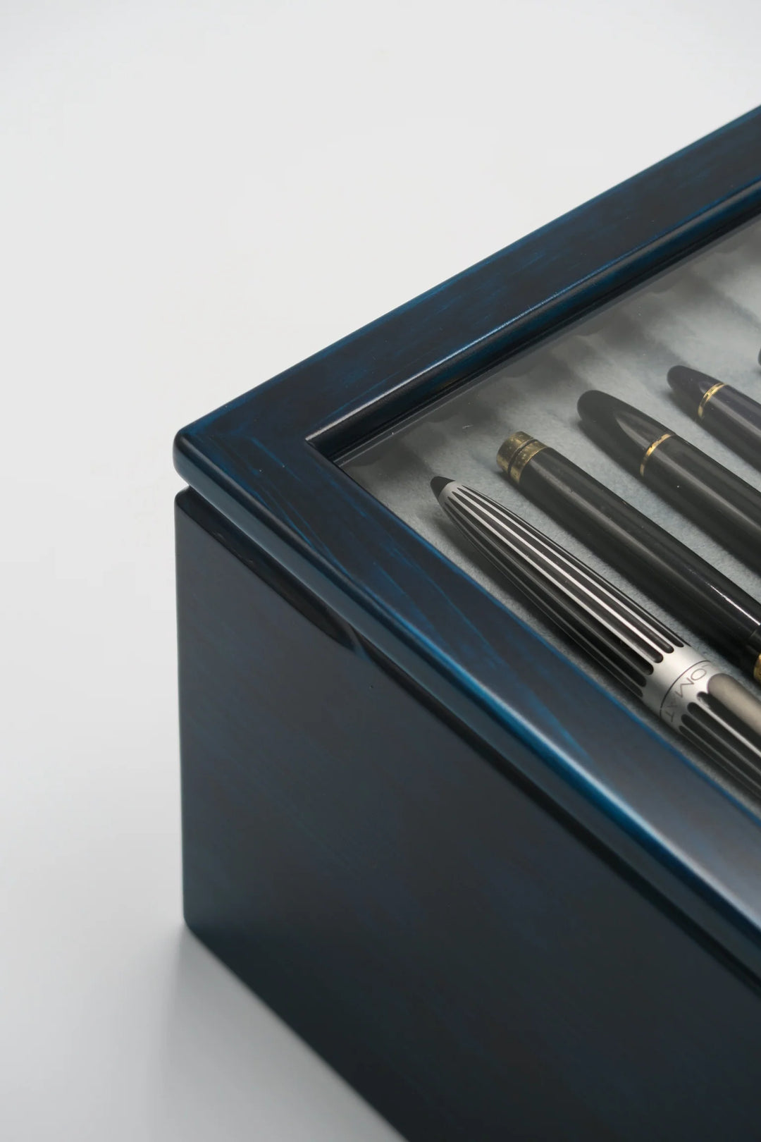 Toyooka Craft - Hinoki Blue Fountain Pen Box