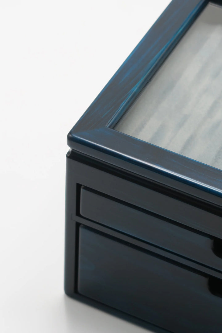 Toyooka Craft - Hinoki Blue Fountain Pen Box