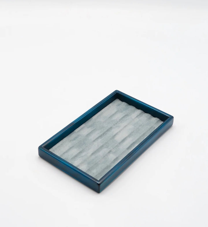 Toyooka Craft - Hinoki Blue Pen Tray Small