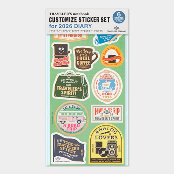 Traveler's Notebook - 2026 Customized Sticker Set