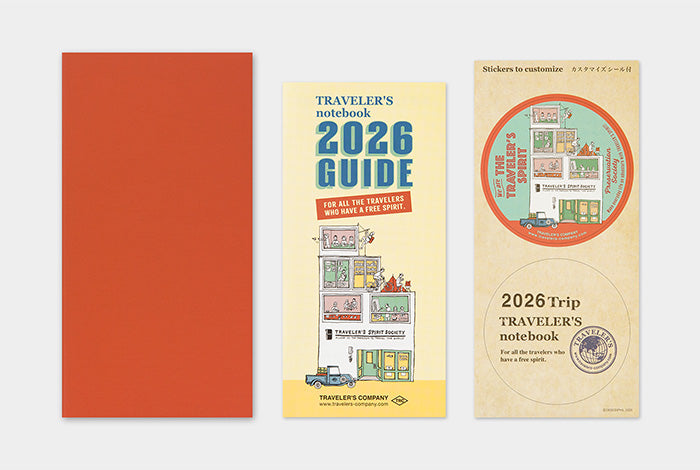 Traveler's Notebook - 2026 Monthly Diary - Regular Size