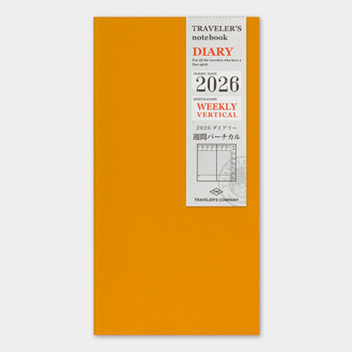 Traveler's Notebook - 2026 Weekly Vertical - Regular Size