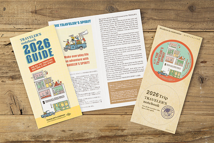 Traveler's Notebook - 2026 Weekly + Memo - Regular Size