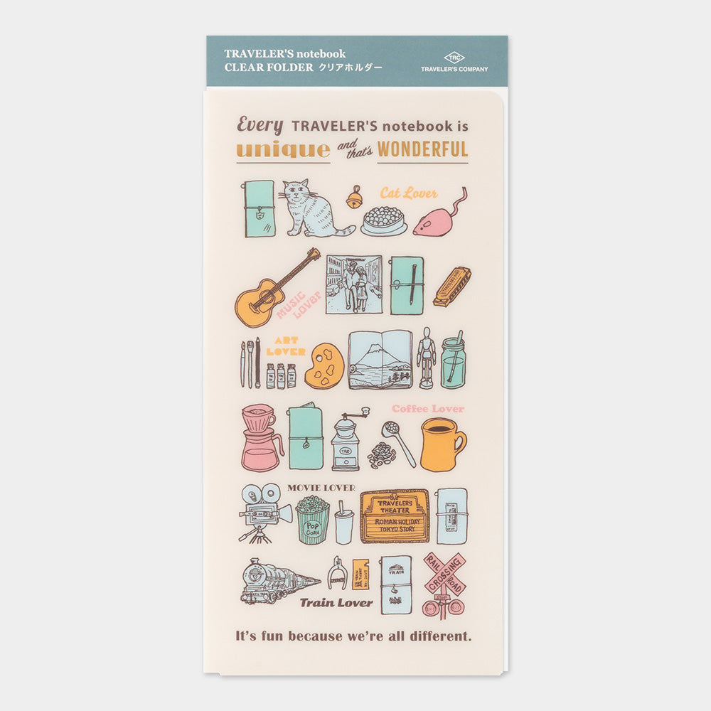 Traveler's Notebook - 2027 Clear Folder - Regular Size