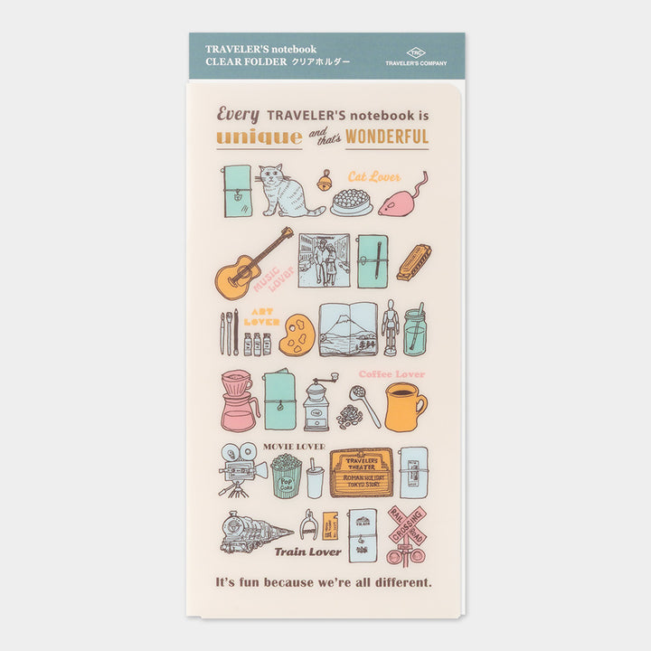 Traveler's Notebook - 2027 Clear Folder - Regular Size