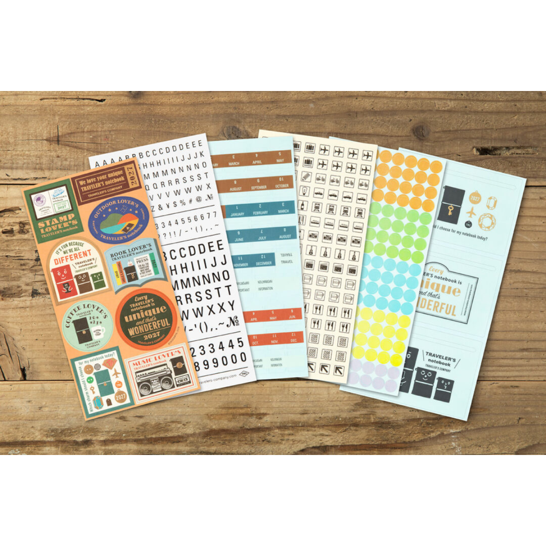 Traveler's Notebook - 2027 Customized Sticker Set