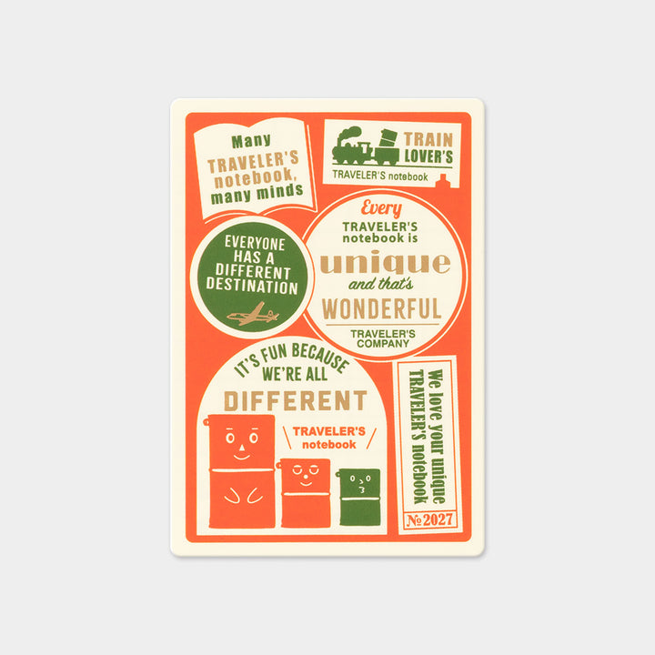 Traveler's Notebook - 2027 Plastic Sheet - Passport Size