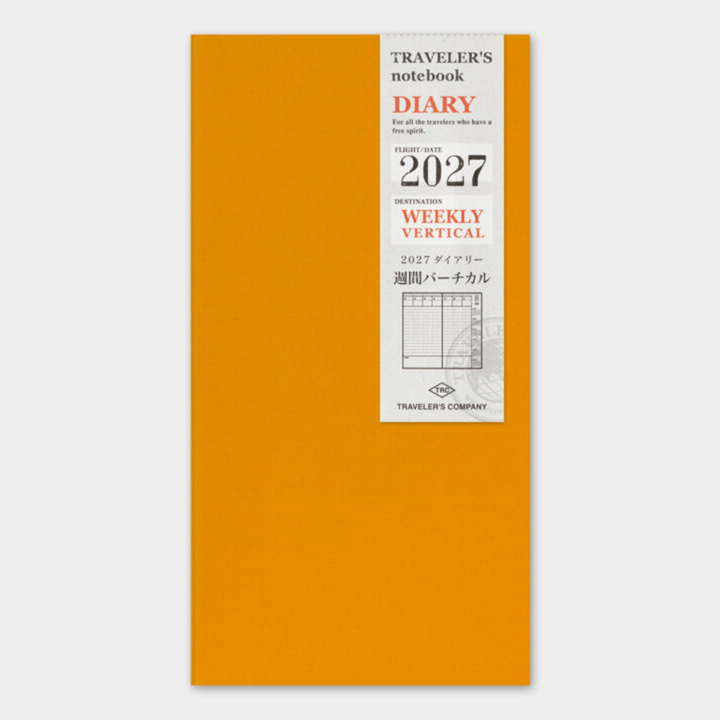 Traveler's Notebook - 2027 Weekly Vertical - Regular Size