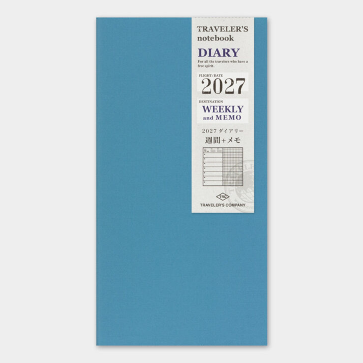 Traveler's Notebook - 2027 Weekly + Memo - Regular Size