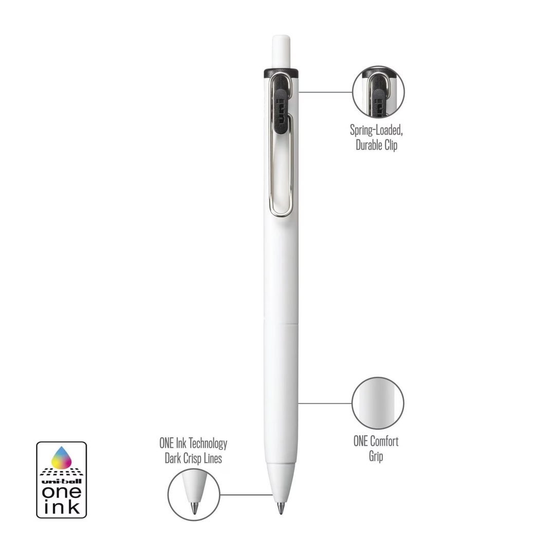 UNIBALL - ONE Retractable Gel Ink Pen 0.7mm (Pack of 3)