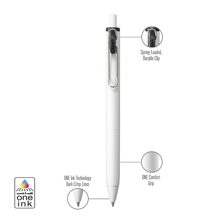 UNIBALL - ONE Retractable Gel Ink Pen 0.7mm (Pack of 3)