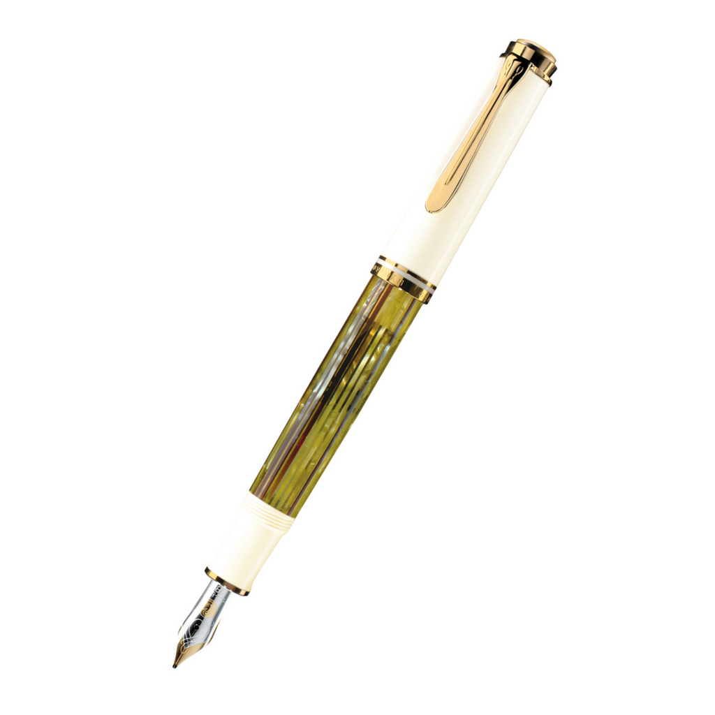Pelikan - Souverän Fountain Pen - M400 White Tortoise – Buchan's Pelikan - Souverän Fountain Pen - M400 White Tortoise – Buchan's