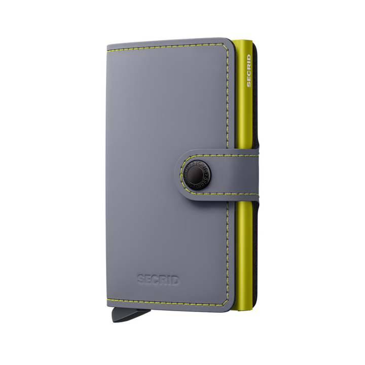 SECRID - Miniwallet - Matte - Grey-Lime