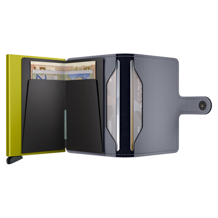 SECRID - Miniwallet - Matte - Grey-Lime