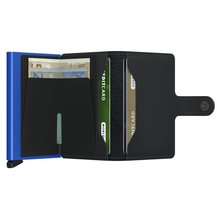 Secrid Miniwallet Matte Black & Blue