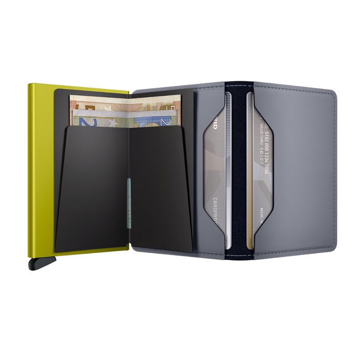 SECRID - Slimwallet - Matte - Grey-Lime