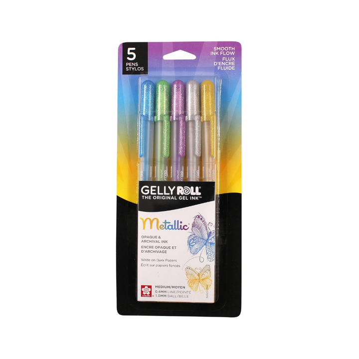 Sakura - Gelly Roll - Metallic Gel Pens - Pack of 5