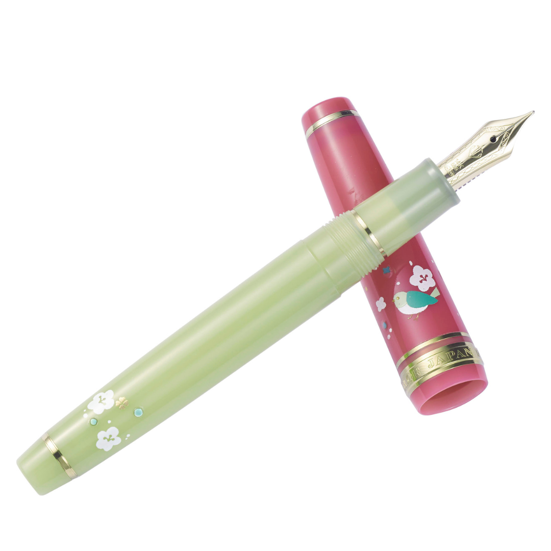 SAILOR PEN - Professional Gear Slim 14k Gold Fountain Pen - Princess Raden - Princess Uguisu - Free Shipping to US and Canada