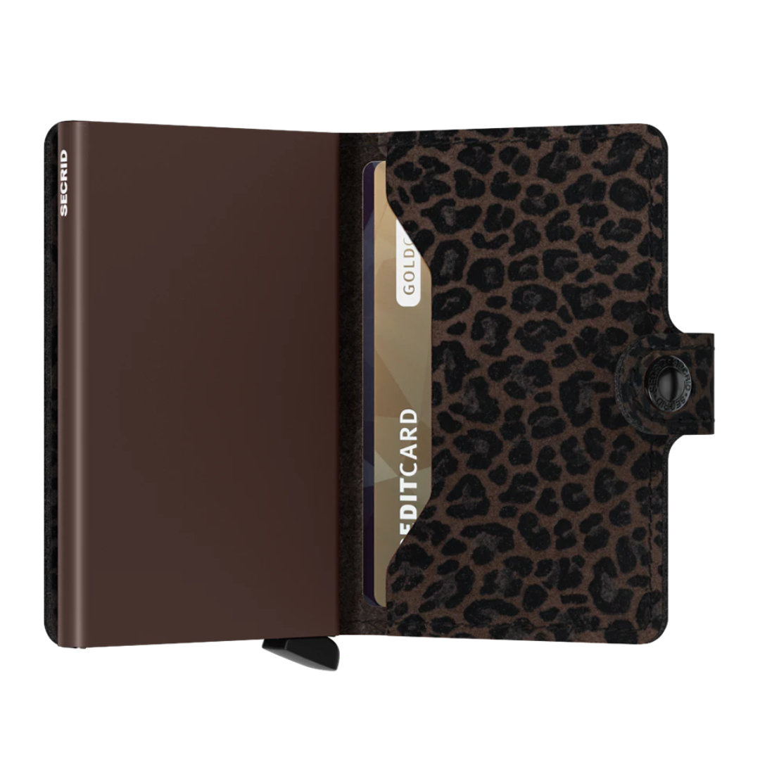 Secrid RFID Miniwallet Leo Brown - High quality European cowhide leather wallet - Best Gift for all occasions
