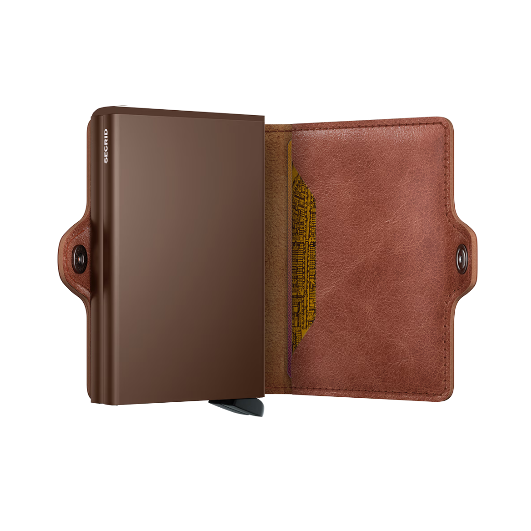 SECRID - Twinwallet - Vintage - Cognac-Brown