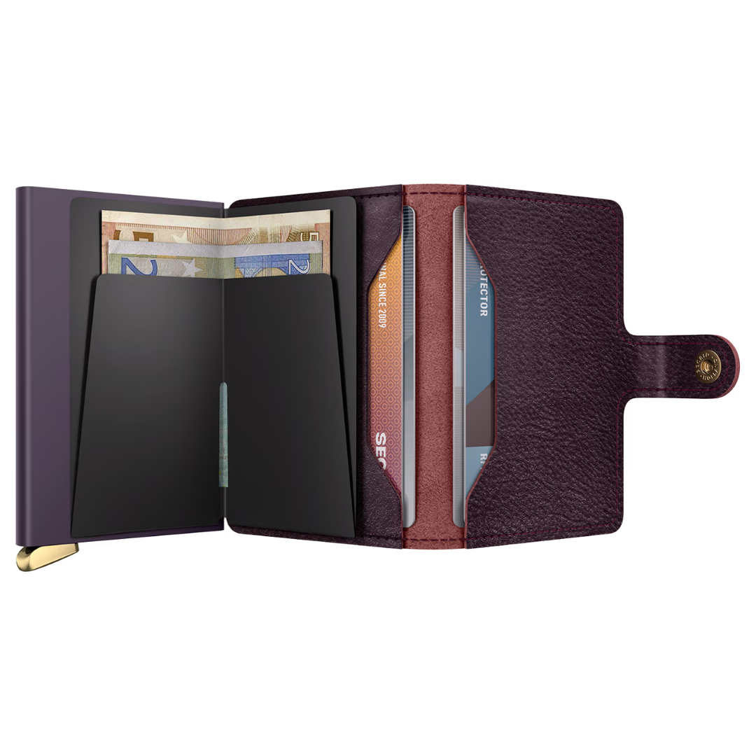 SECRID - Premium+ Miniwallet - Basco - Bordeaux (Suitable for Metal Cards)