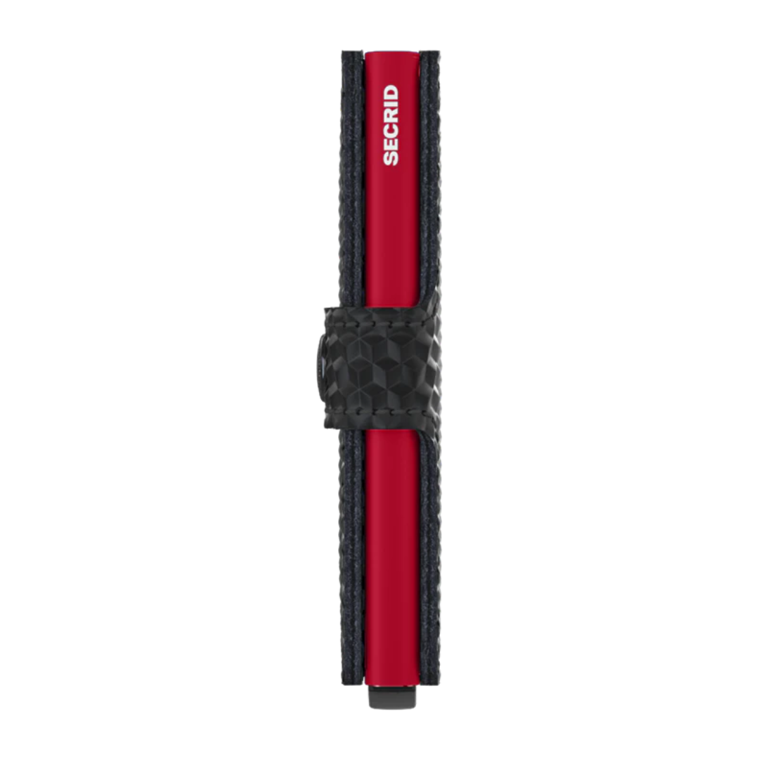 Secrid Miniwallet Cubic Black & Red -High Quality European Cowhide Leather Wallet - Buy Secrid Wallets in Canada - Best Gift Ideas for Family and Friends