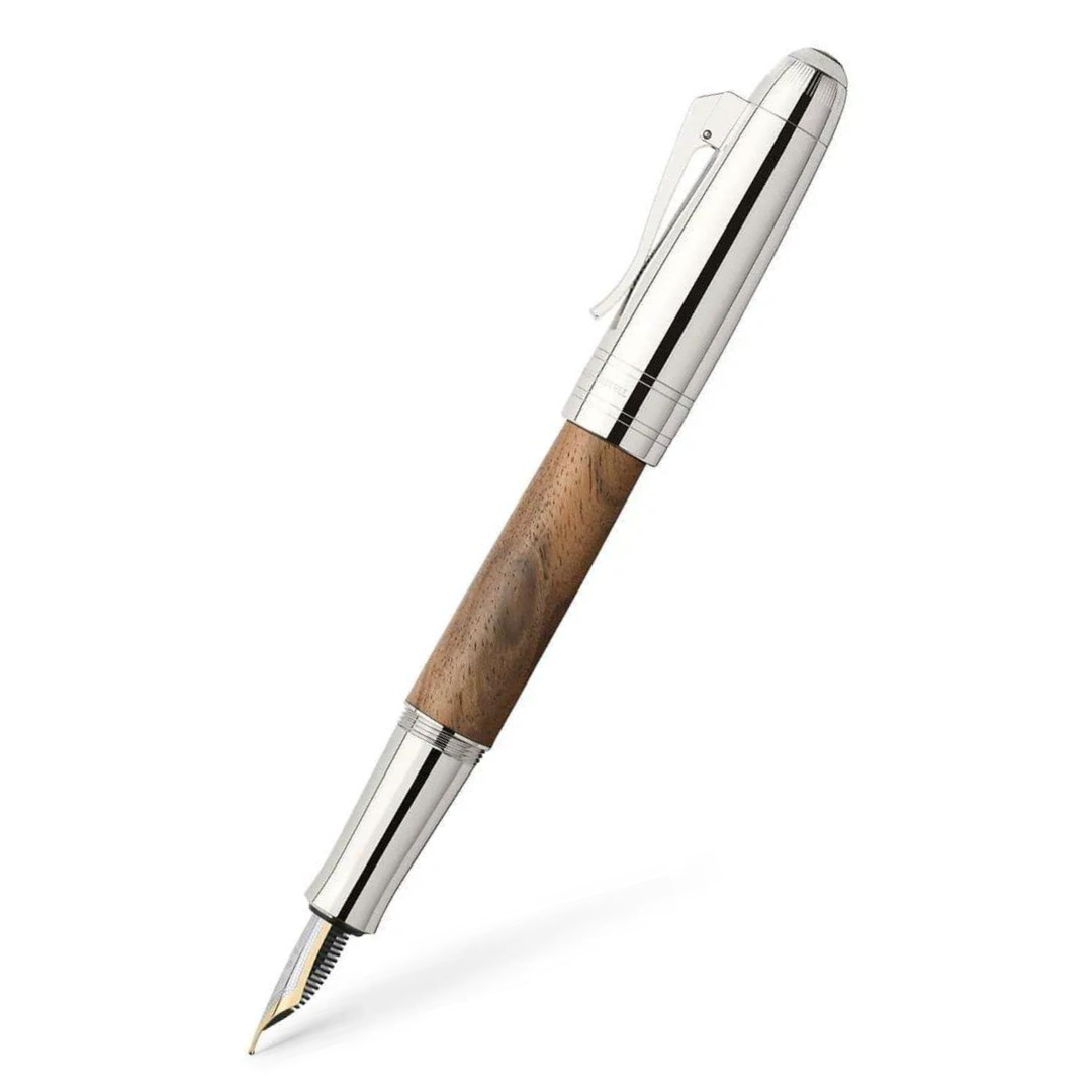 Graf Von Faber-Castell - Magnum Walnut Wood Fountain Pen Gift Set 18K Gold Nib - Fine - Christmas Graduation Retirement Gift Ideas for Friends Families Colleagues Coworkers - Free shipping to US and Canada - Vancouver Buchan&#39;s Kerrisdale Gift &amp; Stationery Store